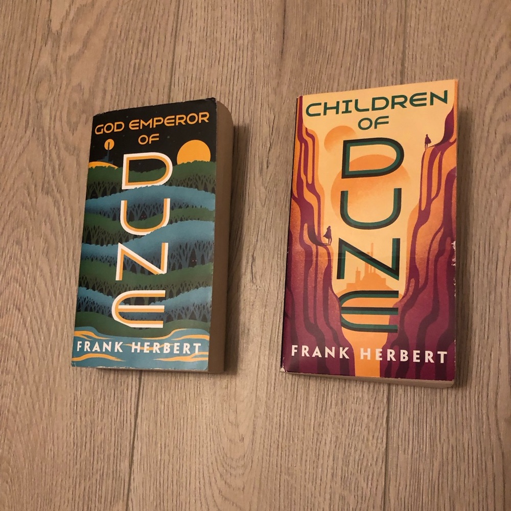 2 Dune Books by Frank Herbert Set of 3rd & 4th books Released in the Series